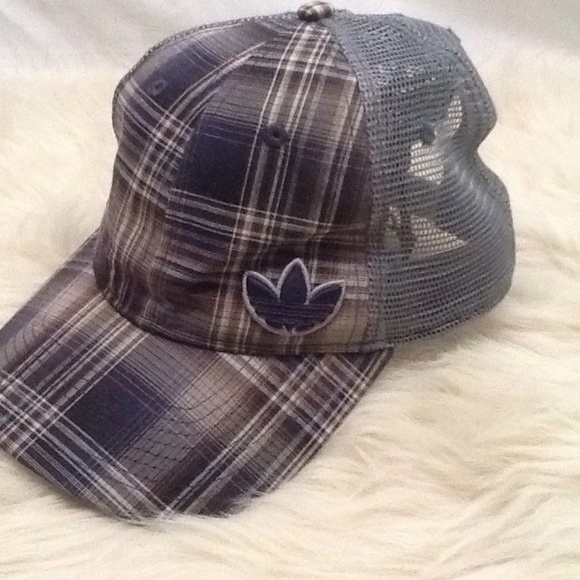 adidas Other - Adidas Originals Trefoil Plaid  Snapback Cap